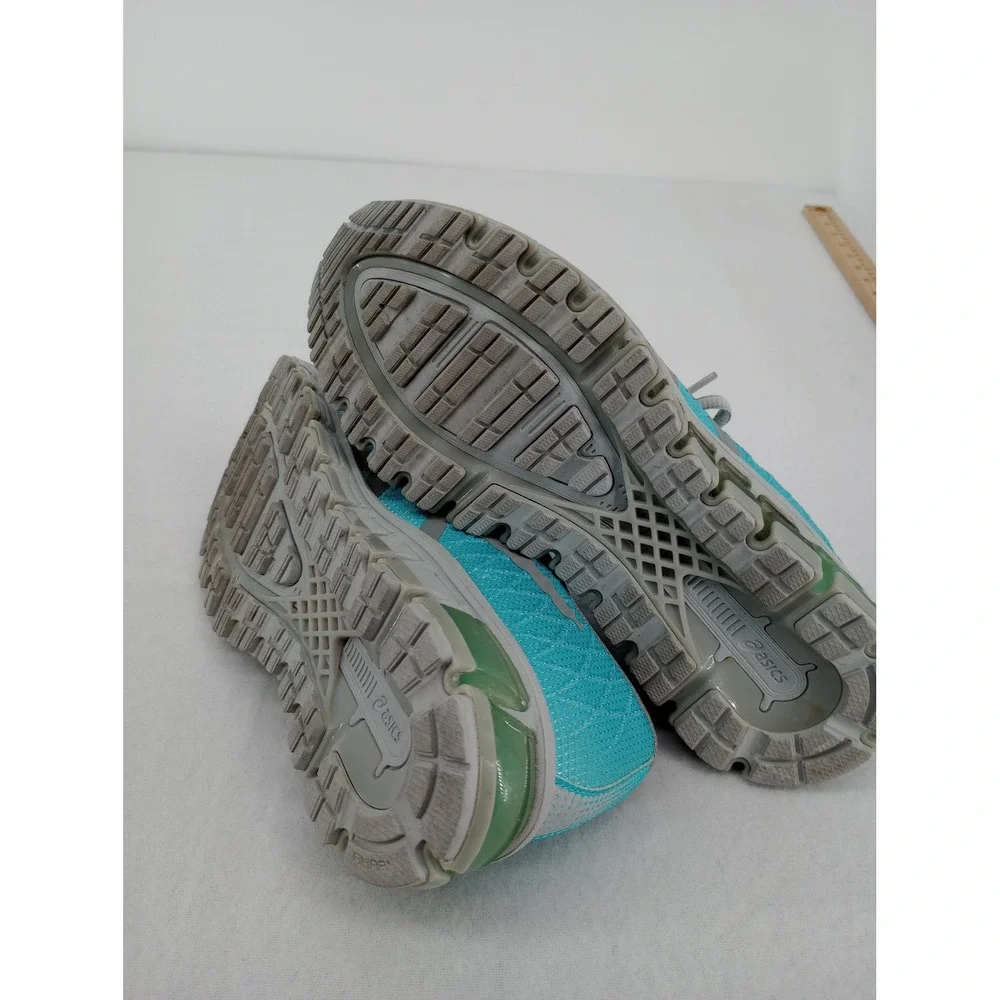 ASICS GEL-Quantum 180 4 Kid's Size 3.5 / Women's 5 Running Shoes Gray Blue